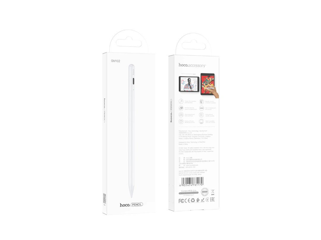 HOCO Pencil Smooth Series – Anti-Mistake Capacitive Stylus for iPad HOCO Pencil Smooth Series – Anti-Mistake Capacitive Stylus for iPad